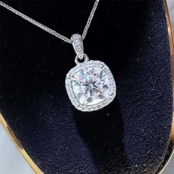 5 Carat Moissanite 925 Sterling Silver Necklace