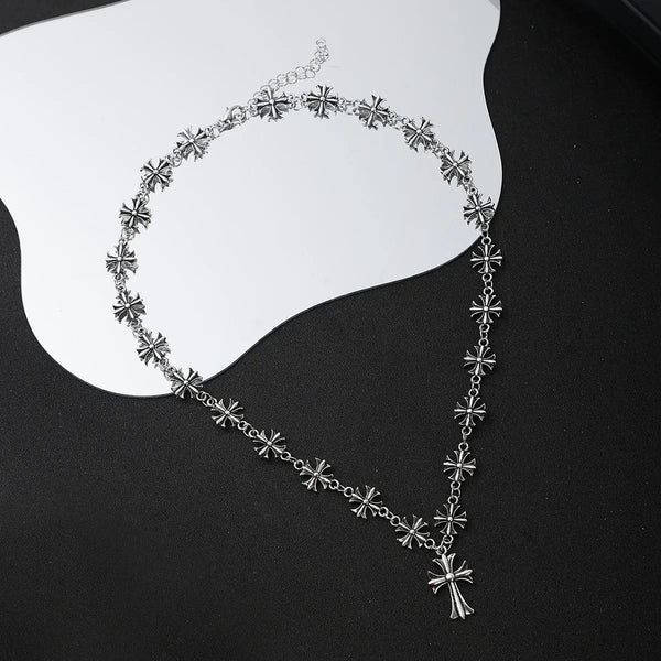 Cross Pendant Alloy Necklace